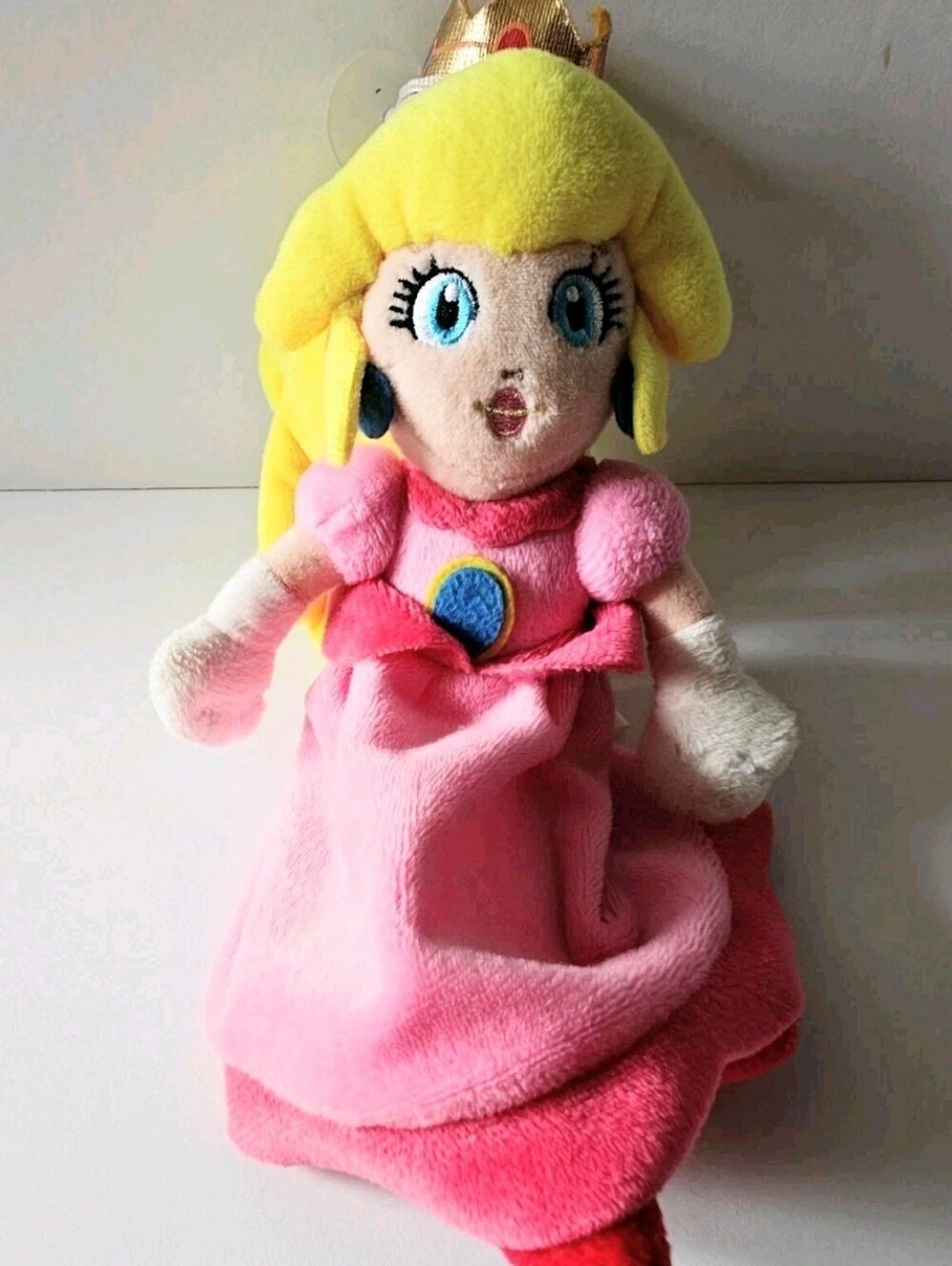 Nintendo Super Mario Princess Peach Plush Doll Stuffed Pink Dress